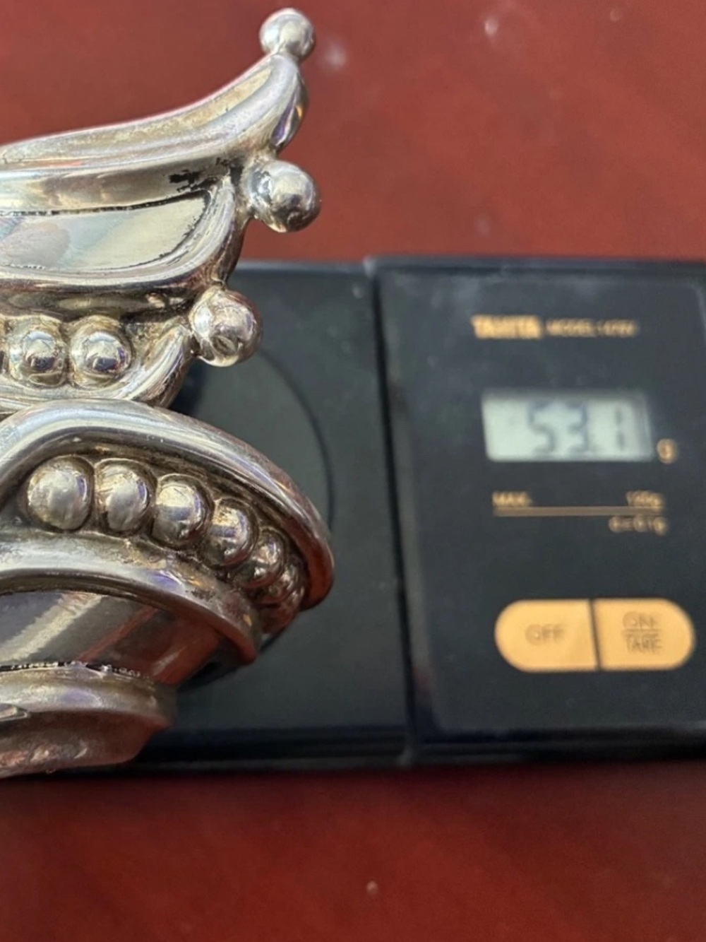 taxco unicorn horn clamp big statement vintage sterling silver bracelet STUNNER - Picture 9 of 9